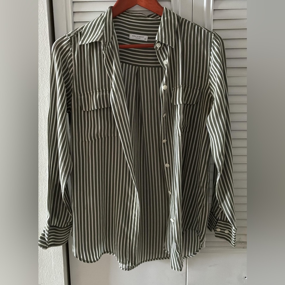 Equipment striped shirt